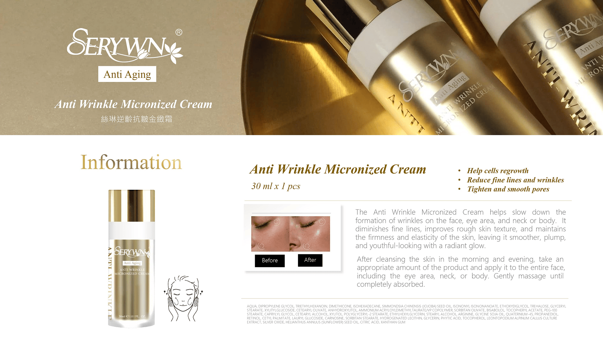 SERYWN Anti Wrinkle Micronized Cream